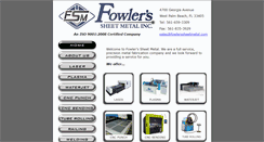 Desktop Screenshot of fowlerssheetmetal.com